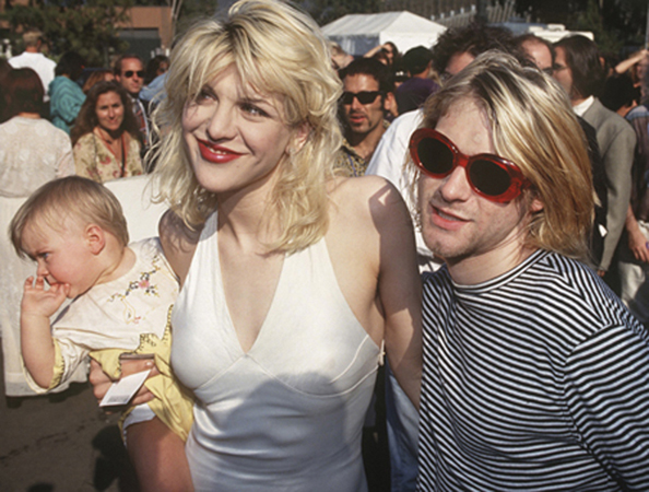 Courtney Love Kurt Cobain and a three-week-old Frances Bean Seattle 1992 - photo 3