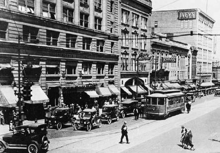A classic Charlotte street scene from its trolley era Charlotte was built on - photo 3