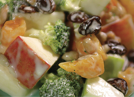 Apple Broccoli and Dried Fruit Salad with Maple-Garlic Dressing My friend - photo 3