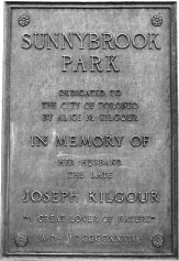 L EFT Sunnybrook Park dedication plaque 1928 Aerial photo of - photo 5