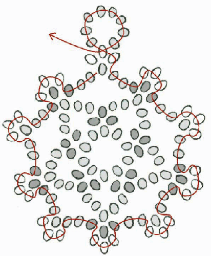 Figure 4 Step 7 String 8 seed beads and pass through the bead you just exited - photo 6