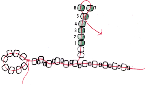 Figure 2 Figure 3 Row 4 Work regular peyote for the tenth and - photo 6