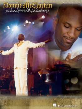 Donnie McClurkin Donnie McClurkin--Selection from Psalms, Hymns & Spiritual Songs Songbook