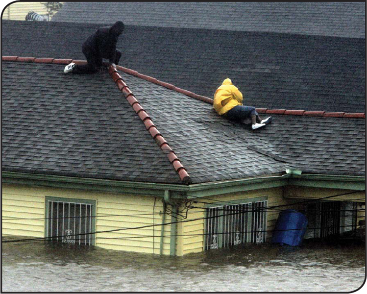 Sometimes people have to seek shelter on the highest part of their homes the - photo 10