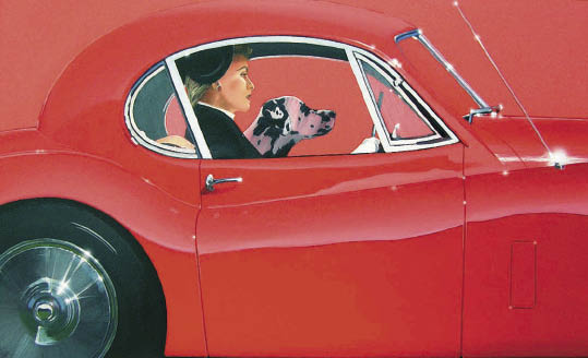 British artist Ray Putt has not only captured the sporting character of the car - photo 4