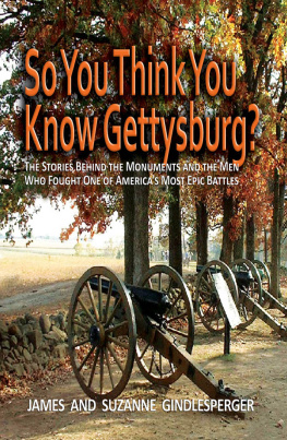 James Gindlesperger So You Think You Know Gettysburg?: The Stories behind the Monuments and the Men Who Fought One of Americas Most Epic Battles