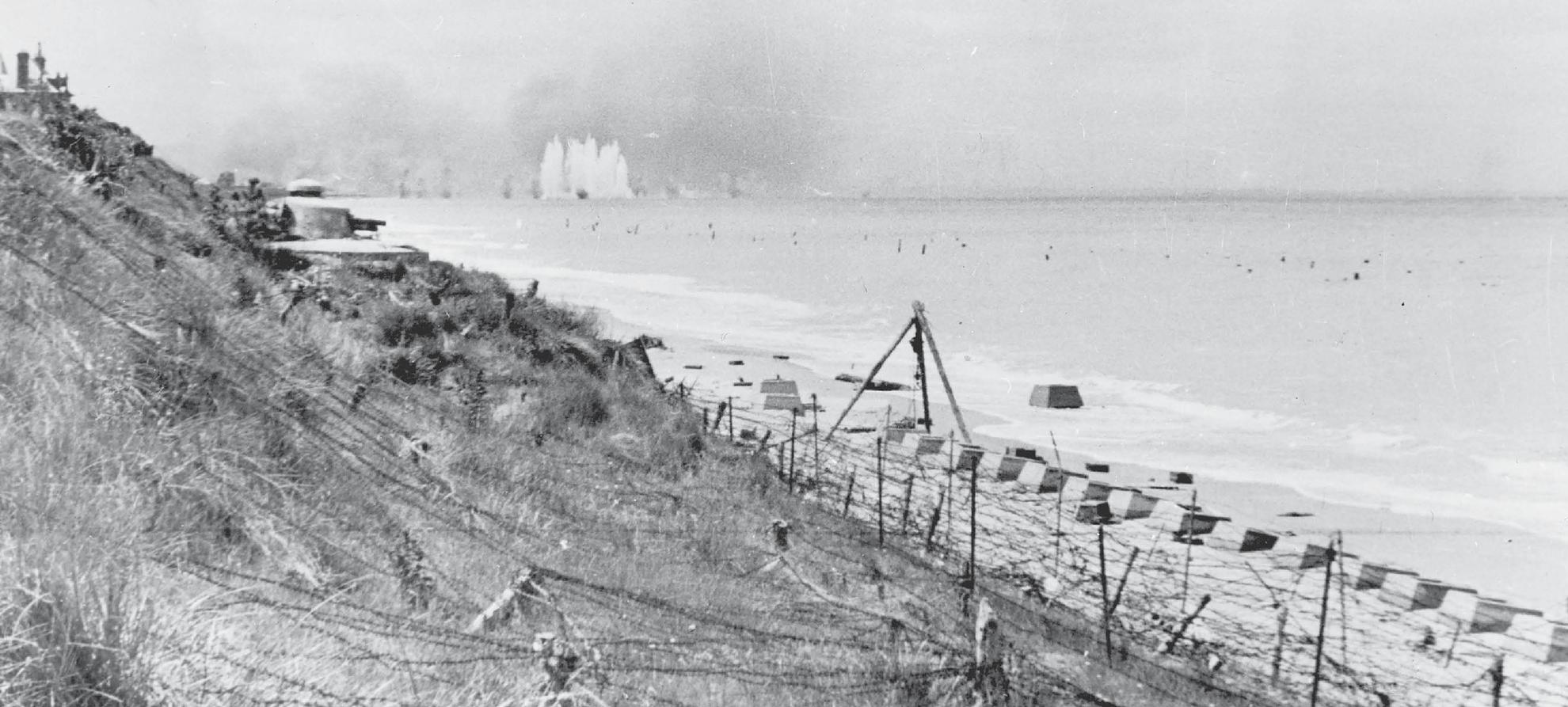 June 1944 German coastal batteries fire on Allied forces landing in Normandy - photo 3