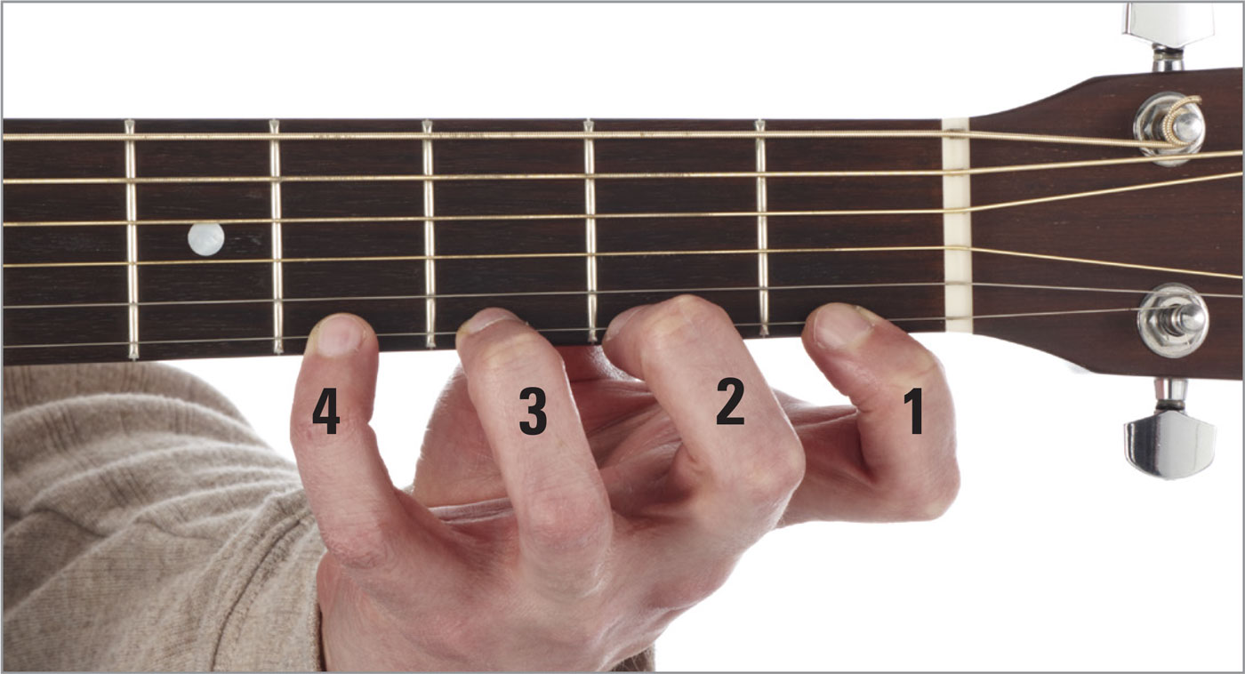 LEFT-HAND POSITION Fingers are numbered 1 through 4 Arch your fingers and - photo 7