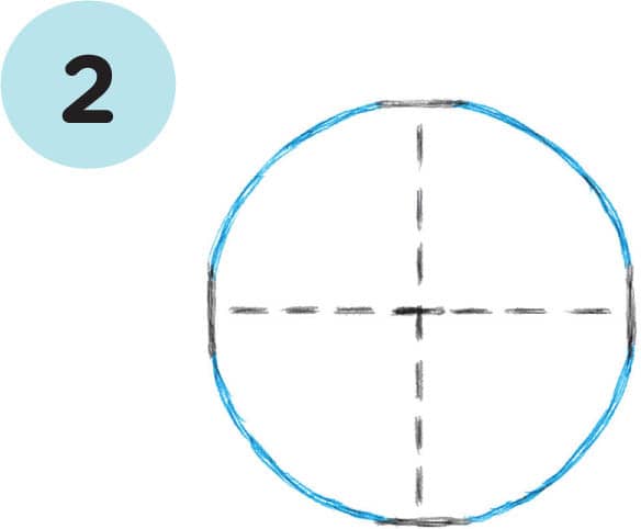 Once you have the four marks spaced apart equally connect them using curved - photo 11
