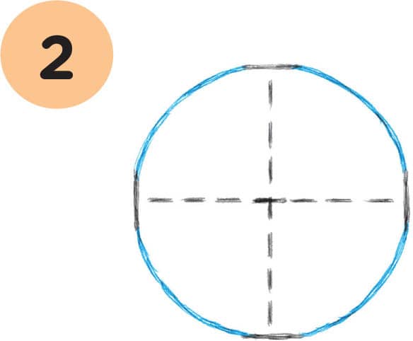 Once you have the four marks spaced apart equally connect them using curved - photo 11