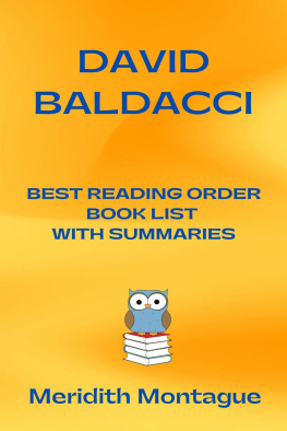 Meridith Montague - David Baldacci Best Reading Order Book List with Summaries