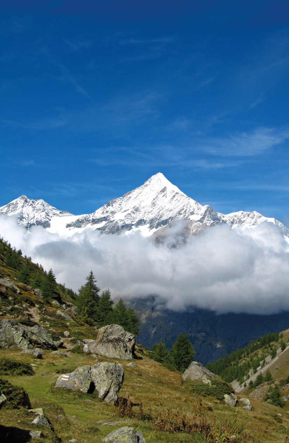 Looking across the Mattertal to the Weisshorn from the Europaweg Stage 13 - photo 7