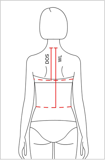 Depth of Scye Depth of armhole DOS To measure the depth of scye push a - photo 5