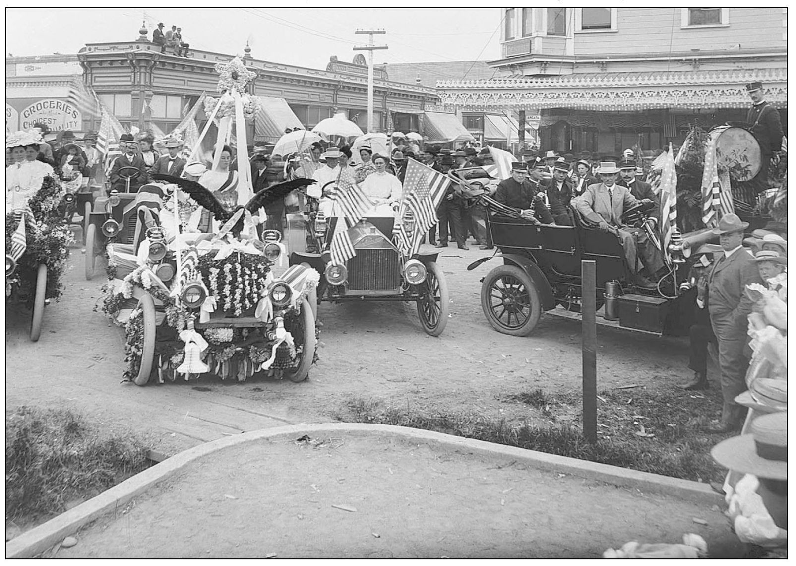 These well-decorated Fourth of July celebrants round the corner of Ninth and G - photo 9