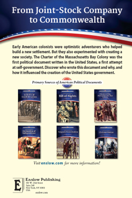 James Wolfe Understanding the Charter of the Massachusetts Bay Colony