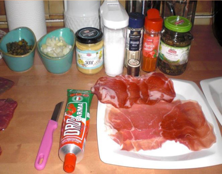 Preparation Place the roulades next to each other on a sterile work surface - photo 7