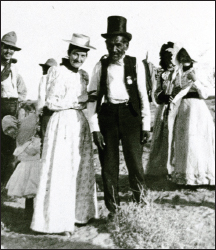 An undated photograph of Della Fisk and Chief Tecopa Pahrump Valley Nevada - photo 8