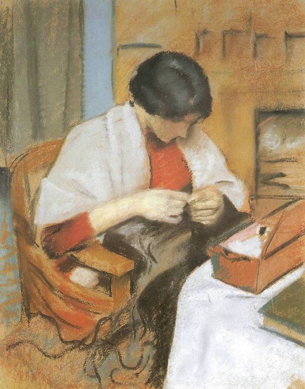 Elisabeth Gerhardt Pastel Detail Hans Thuar 1903 pencil and tempera on - photo 22