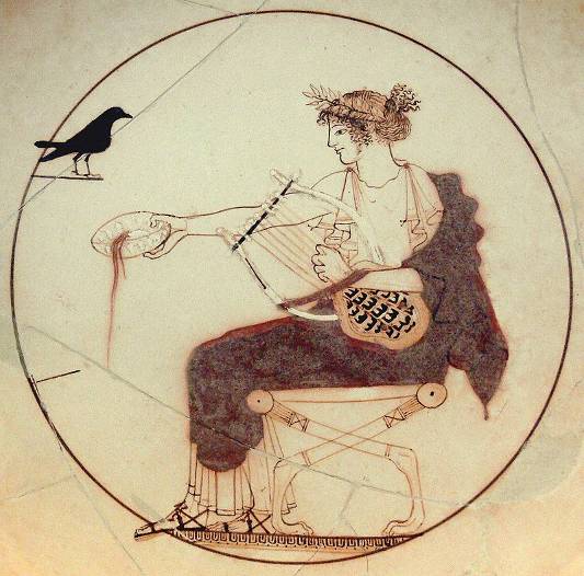 The Cylix of Apollo with the tortoise-shell lyre on a fifth century BC - photo 17