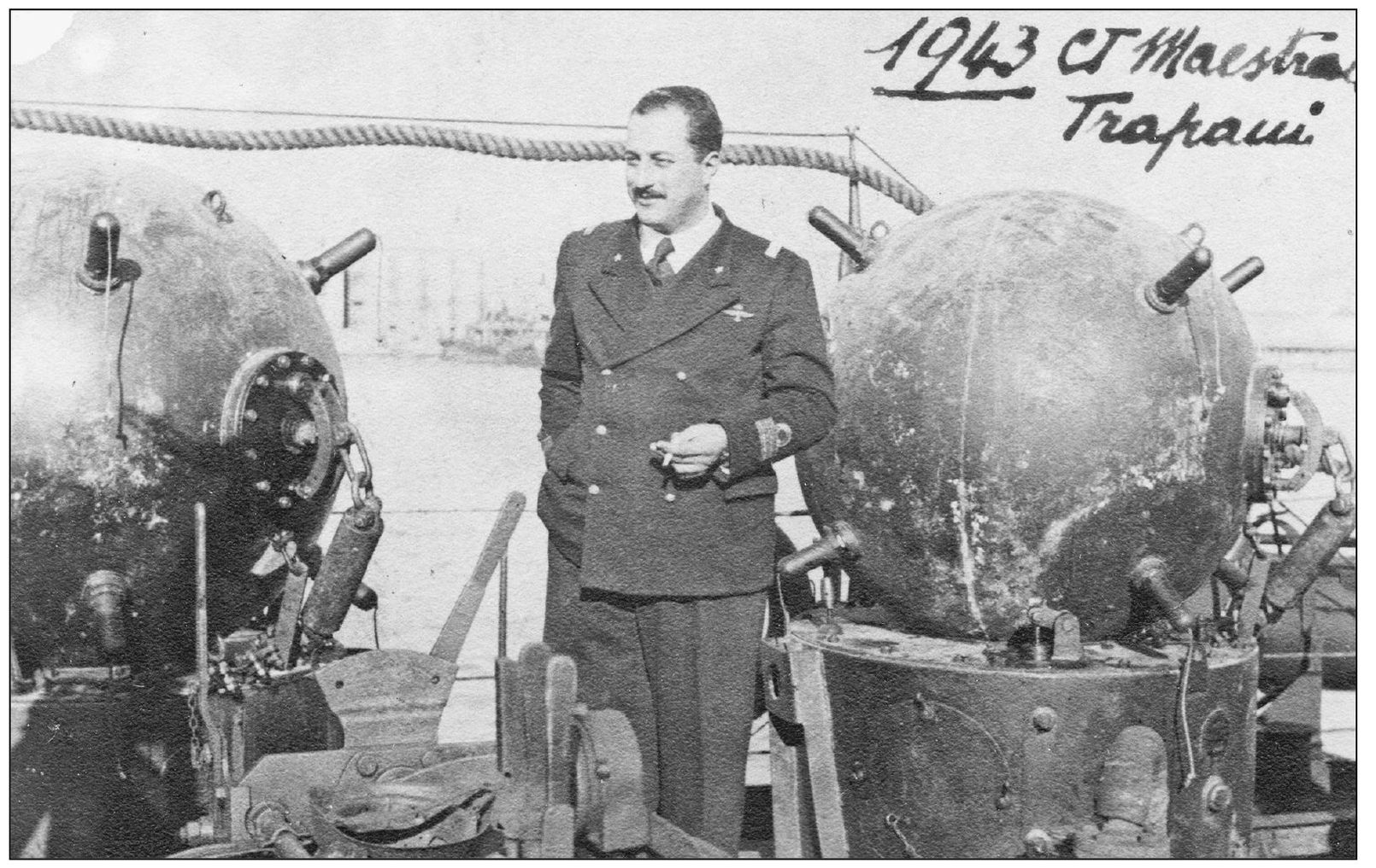 Carlo Mario Pulcini pictured amidst torpedoes and mines in February 1943 was - photo 11