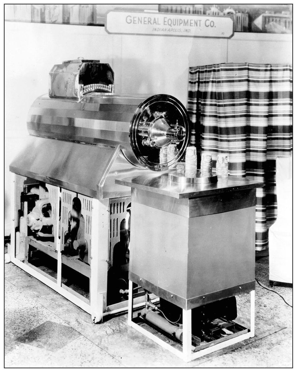 This photograph shows an early model of the EZE-Way frozen custard machine at a - photo 9