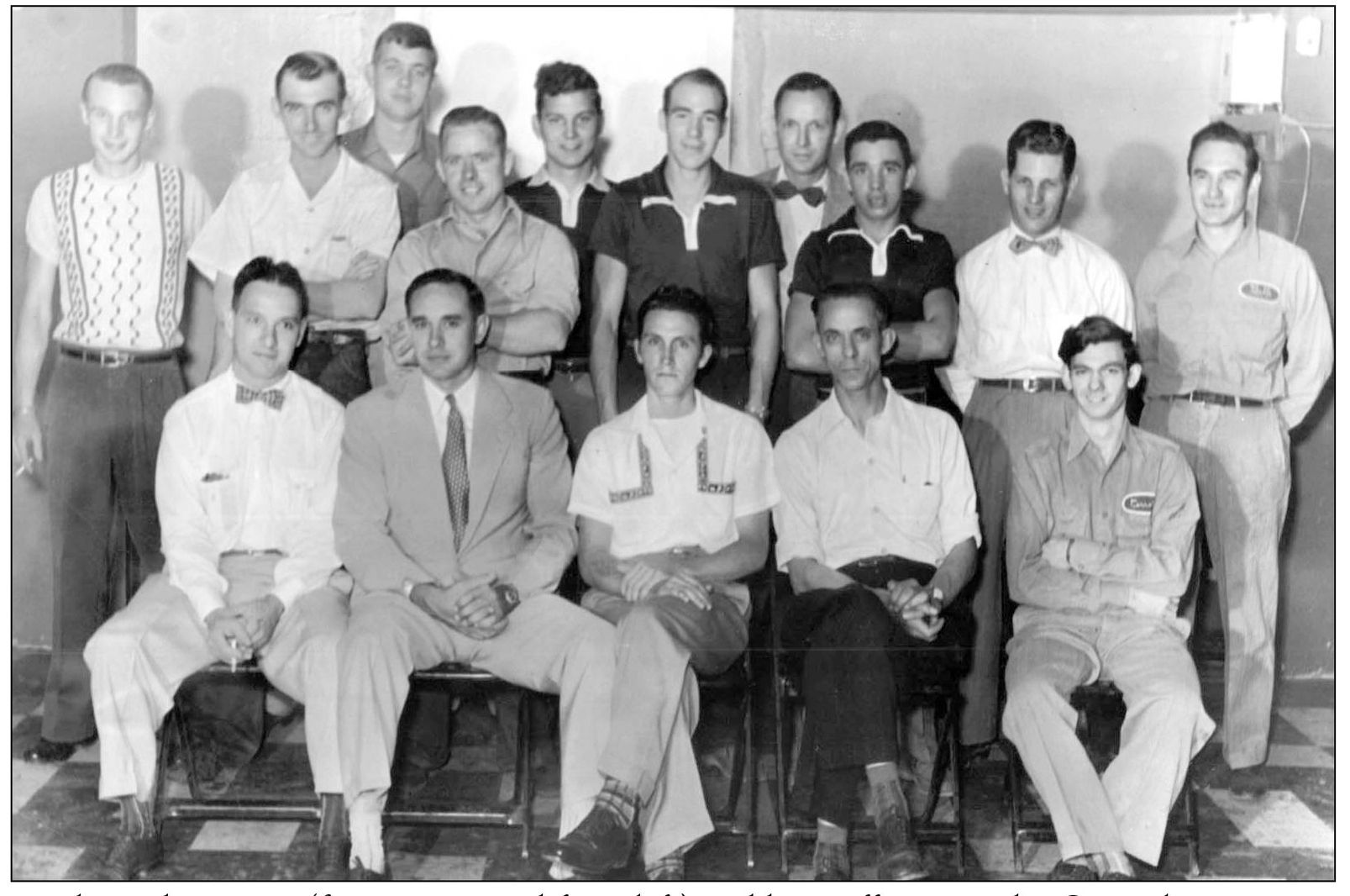 Frank P Thomas Jr first row second from left and his staff pose at the - photo 11
