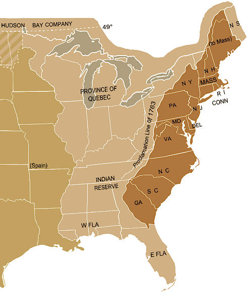 The thirteen British colonies are in the darkest color with French-controlled - photo 4