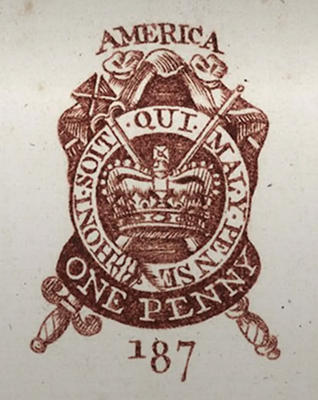 Official mark of the Stamp Act with the English royal crown Two years later - photo 5