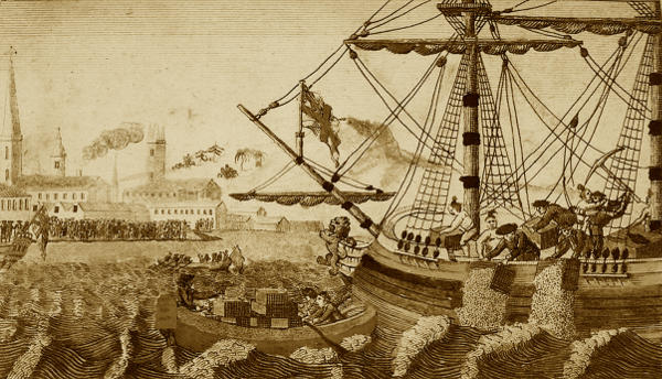 Artists rendering of the Boston Tea Party In todays figures that tea was - photo 7