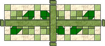 1 Lay 2 strips each of border fabrichorizontally and vertically across middle - photo 5