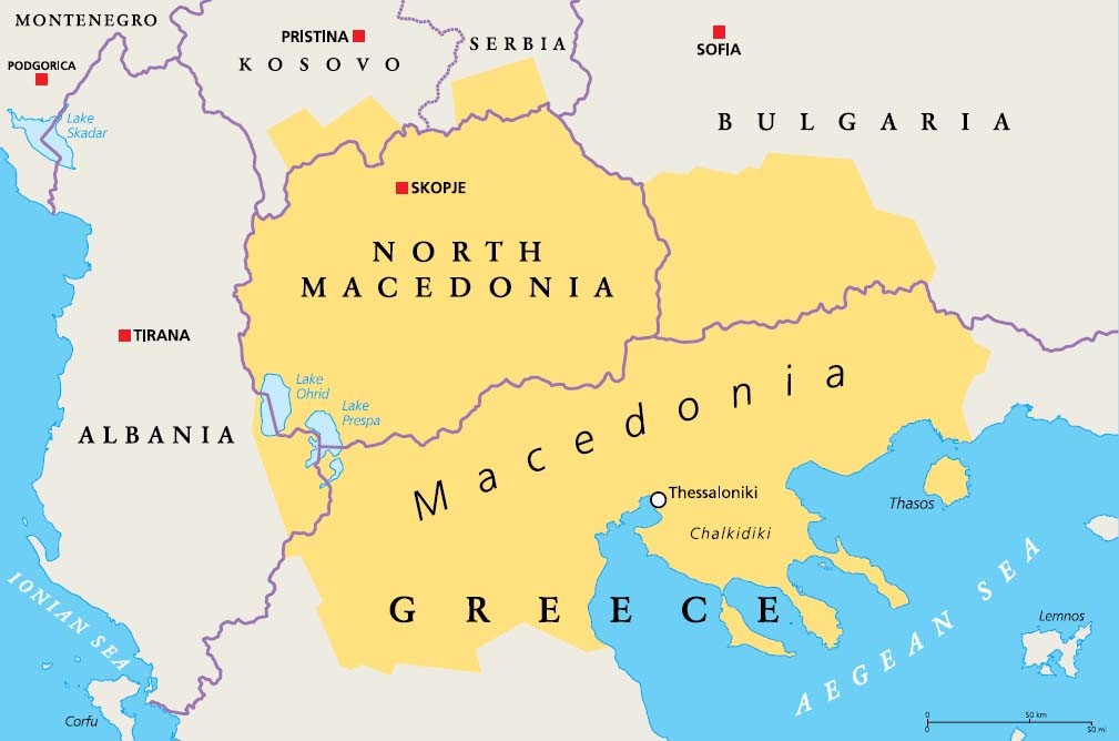 The yellow area roughly describes the geographical region called Macedonia - photo 6