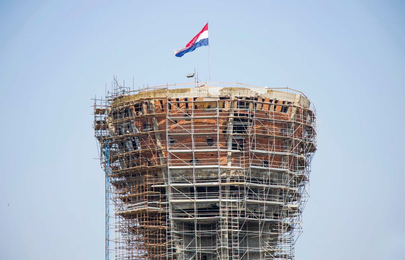 A water tower in Vukovar is being built as a symbol of the citys suffering in - photo 4