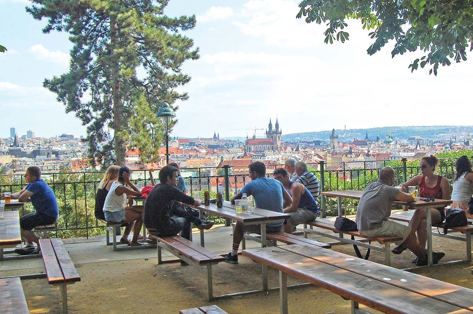 Sipping a foam-topped pivo beer in one of Pragues Surveying the - photo 11