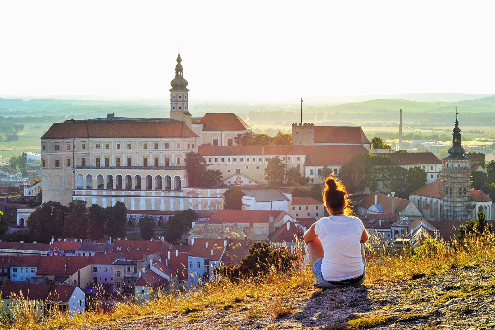 Watching the sunset from as the light fades over the picturesque town of - photo 19