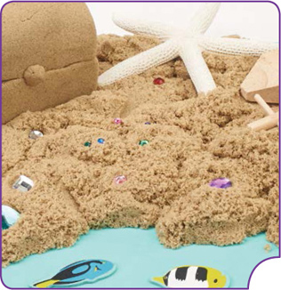 Krazy Kool Kinetic Sand Play Build Stamp and Sculpt with the Superhero of Sand - photo 11