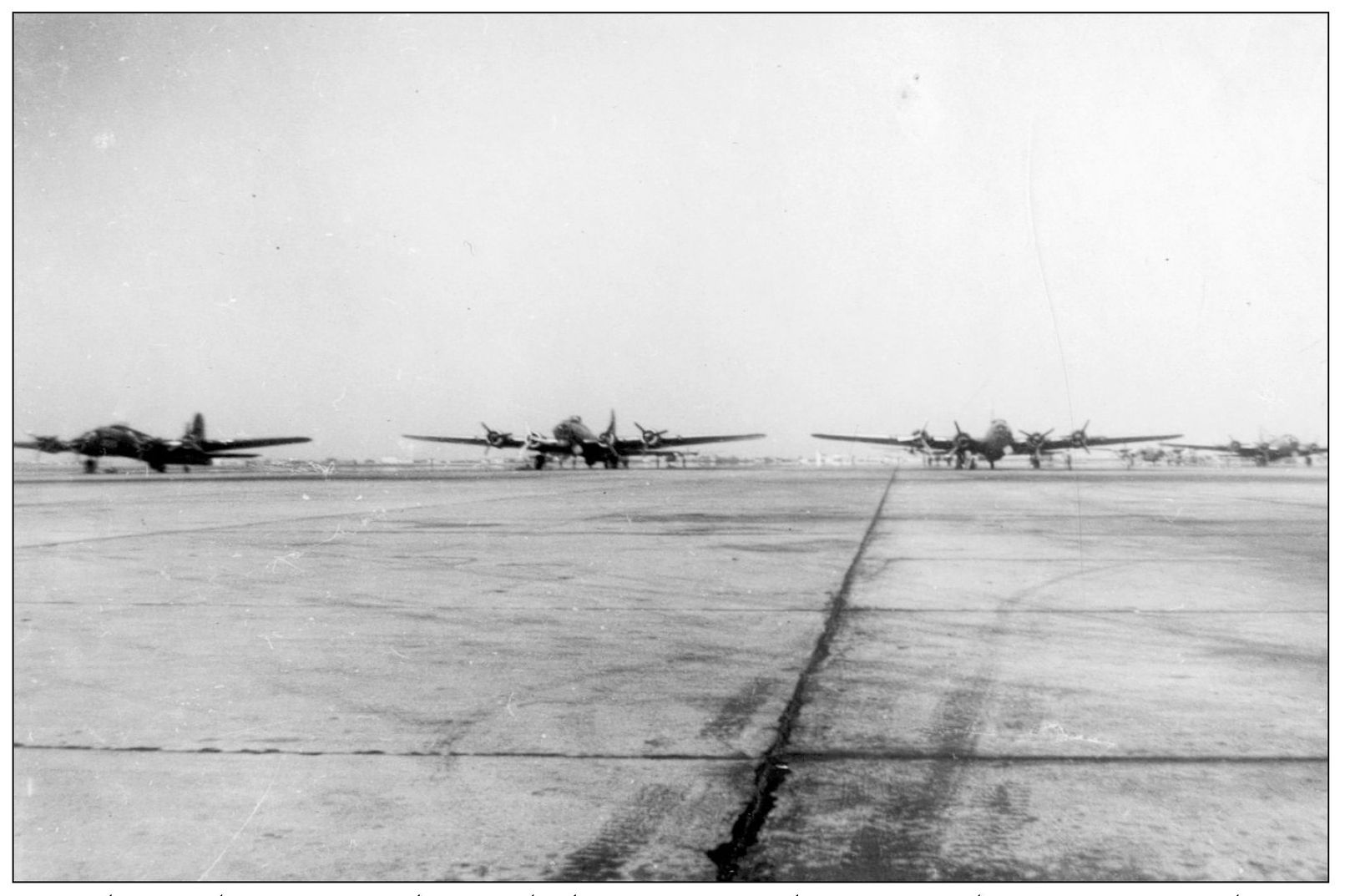 Several B-17 planes are seen here parked on a runway The B-17 or Flying - photo 6