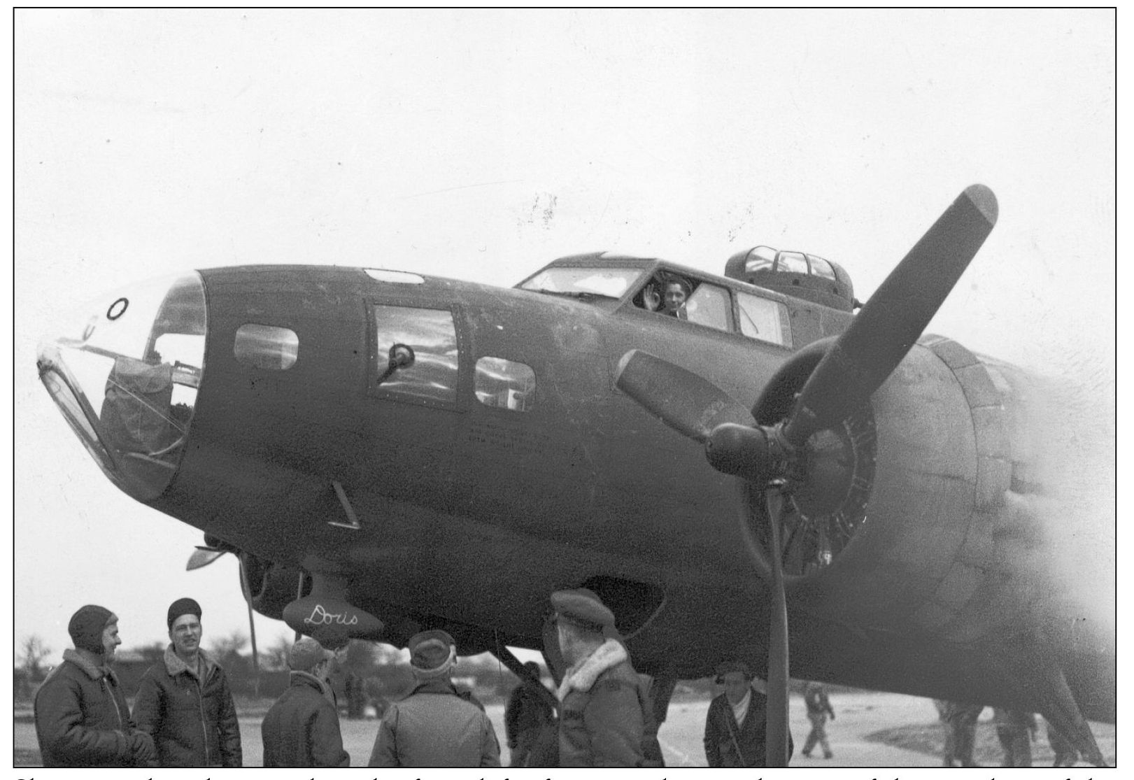 Shown in this photograph is the front left of a B-17 plane with some of the - photo 10