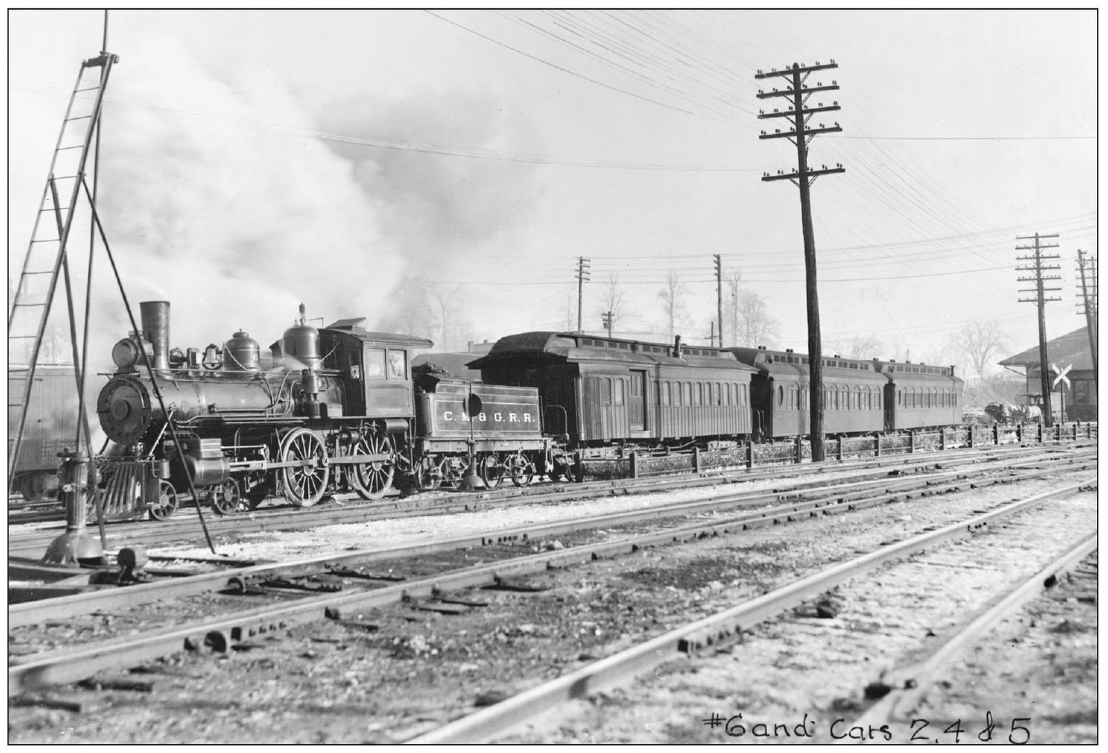 The same locomotive is seen at Dyersburg around 1920 with a three-car passenger - photo 4