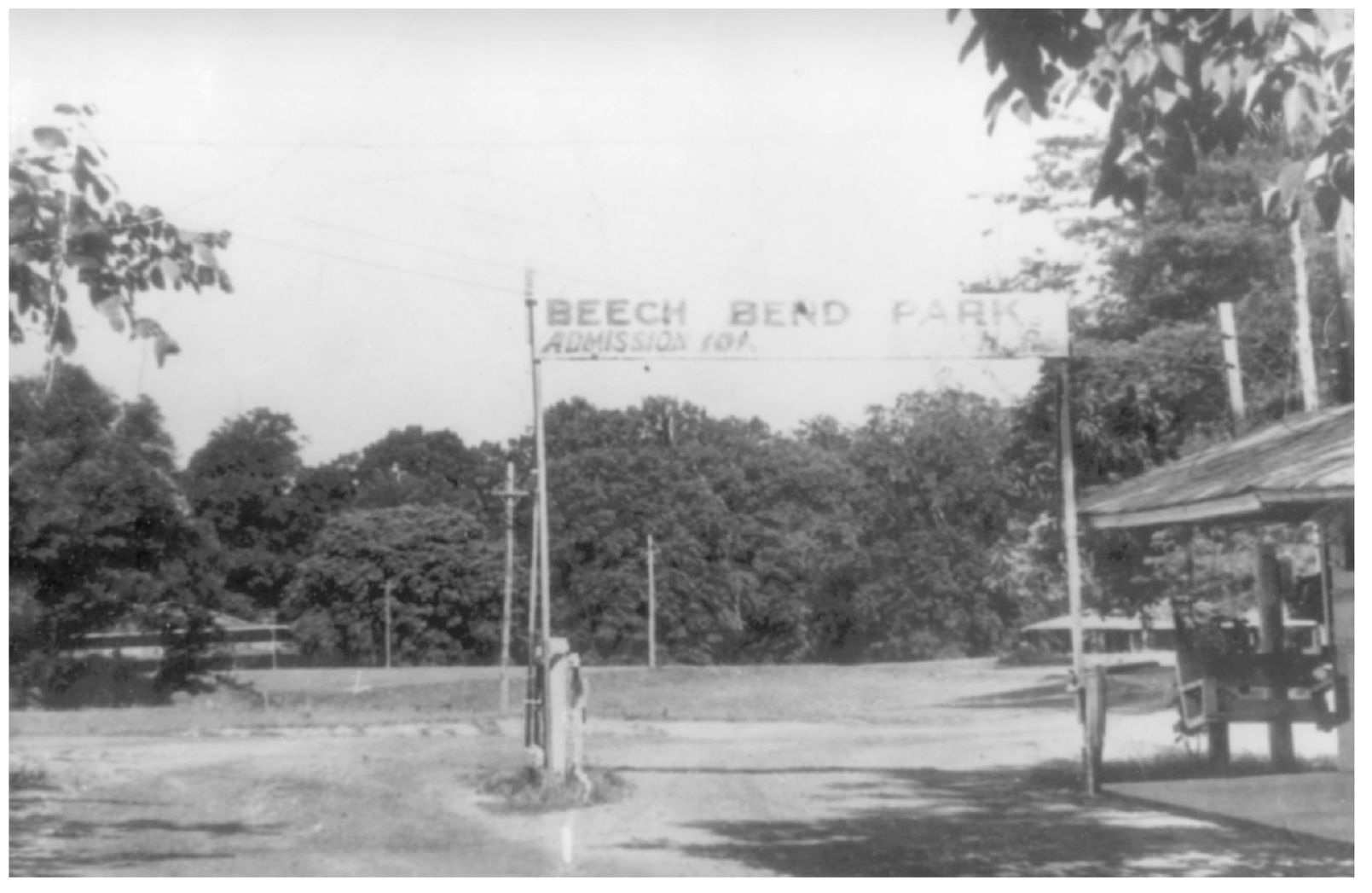 Above is the original entrance to Beech Bend Park which was used by the first - photo 3