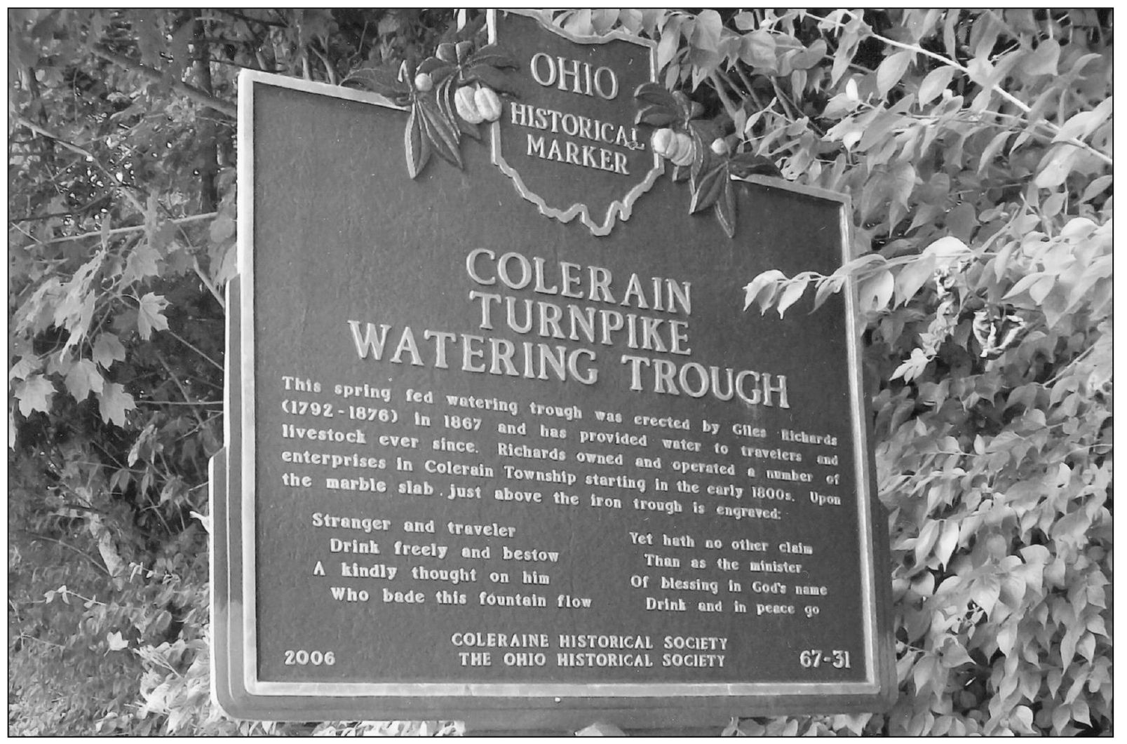 Here is the Ohio marker at the site Whittiers poem reads Stranger and - photo 7