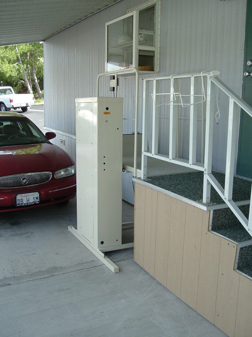 An electrically powered porch lift can be used when limited space is available - photo 8