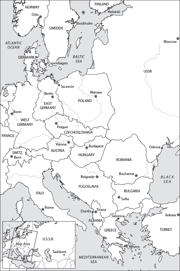 Map 1 Map of Eastern Europe and the USSR during the Cold WarIntroduction A - photo 2