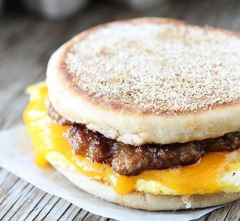 In this sausage breakfast sandwich we swap regular sausage with turkey sausage - photo 11