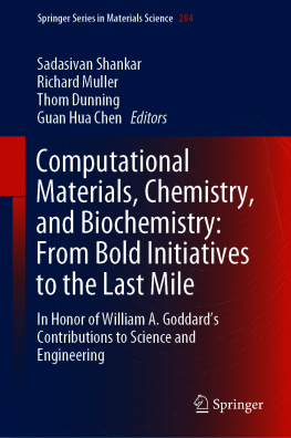 Sadasivan Shankar - Computational Materials, Chemistry, and Biochemistry: From Bold Initiatives to the Last Mile: In Honor of William A. Goddard’s Contributions to Science and Engineering