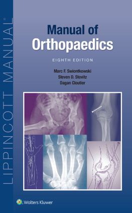 Marc F. Swiontkowski - Manual of Orthopaedics