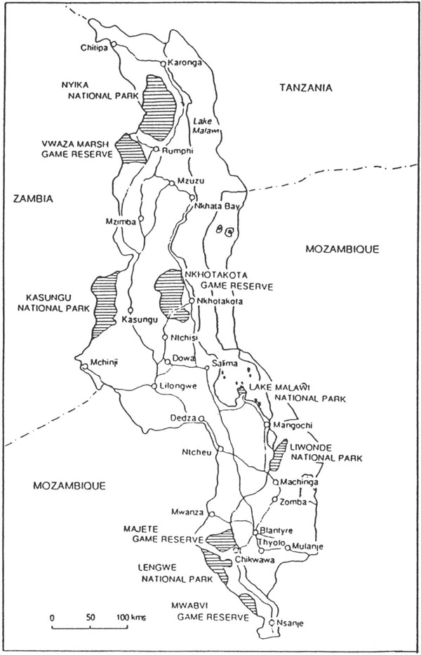 Map of Malawis Wildlife Reserves This book is about Malawi culture - photo 4