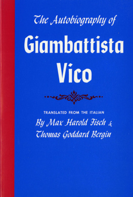 Vico Giambattista - The Autobiography of Giambattista Vico