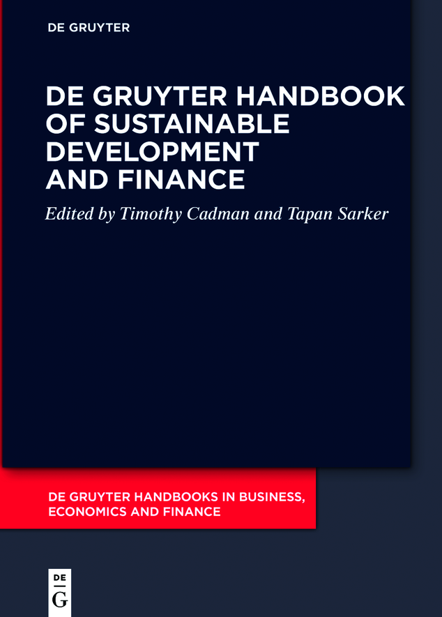 De Gruyter Handbooks in Business Economics and Finance ISBN 9783110738292 - photo 1