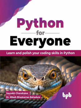 Saurabh Chandrakar - Python for Everyone: Learn and polish your coding skills in Python