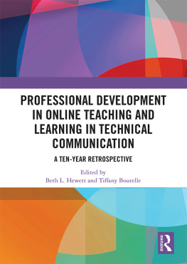 Beth L. Hewett - Professional Development in Online Teaching and Learning in Technical Communication